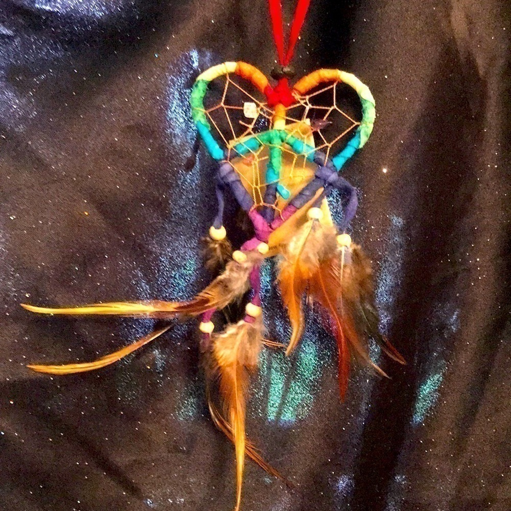 😴SALE😴 CHAKRA Colored ❤️ Shaped Dream Catcher